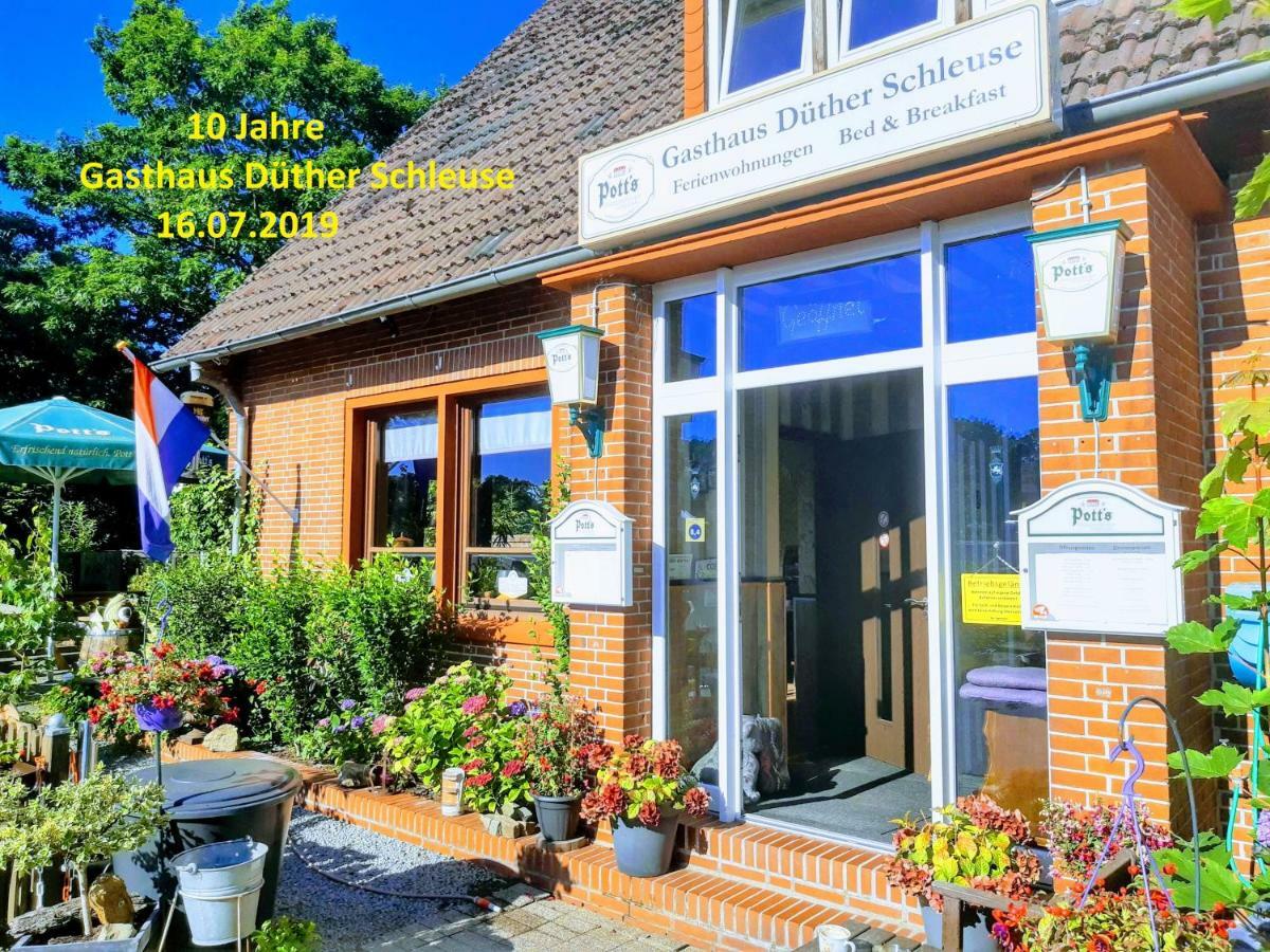 Gasthaus Duether Schleuse Duthe Esterno foto